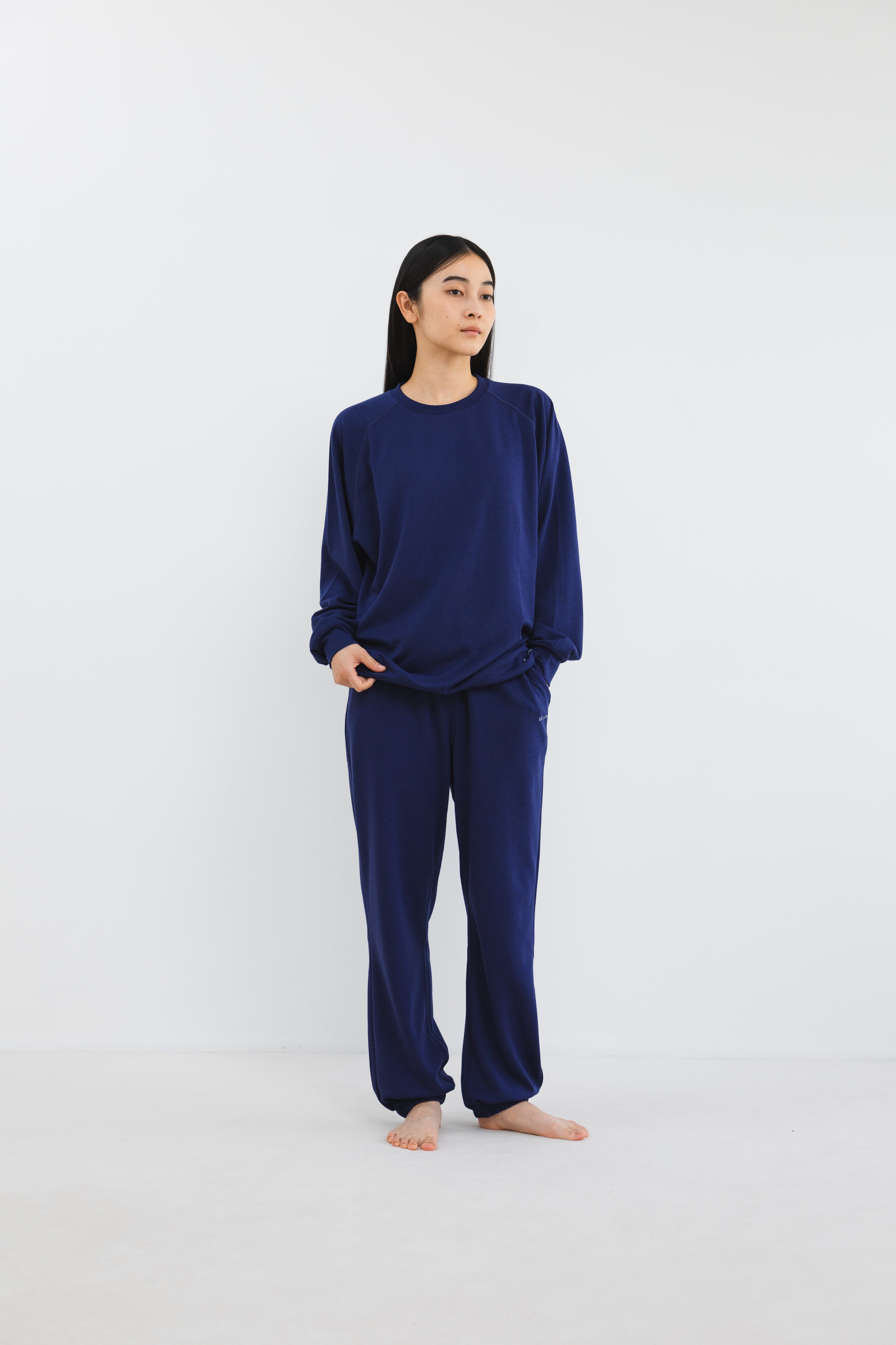 ECLEARリカバリーウエア ロングセット L ネイビー ECLEAR リカバリーウェア | エレコムヘルスケア