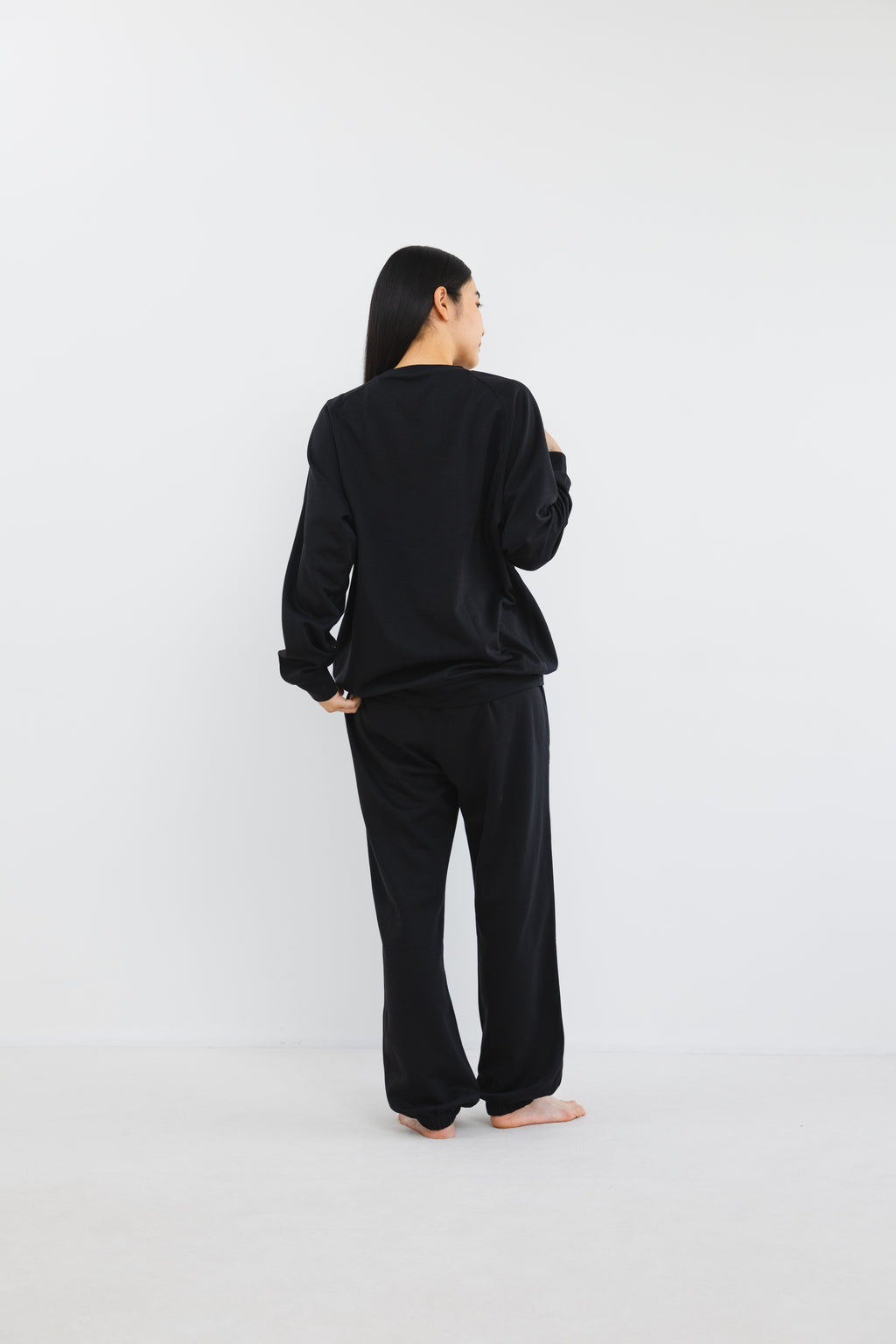 ECLEARリカバリーウェア上下セット_ブラック